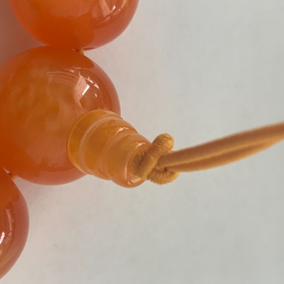 Amber Large Bead Bracelet on Elastic String | NWT - Picture 2 of 5